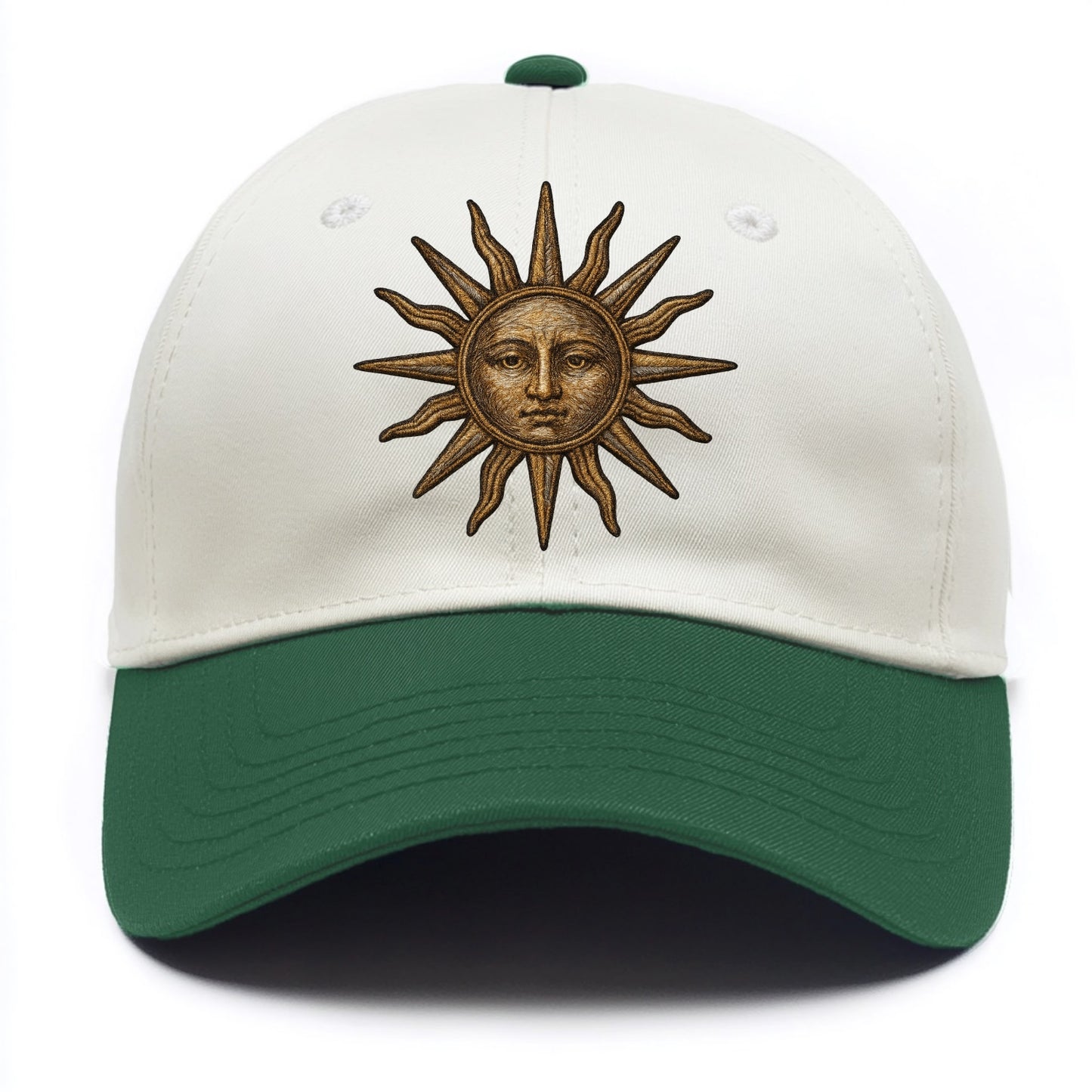 Sun Rays  - Two Tone Cap - Green