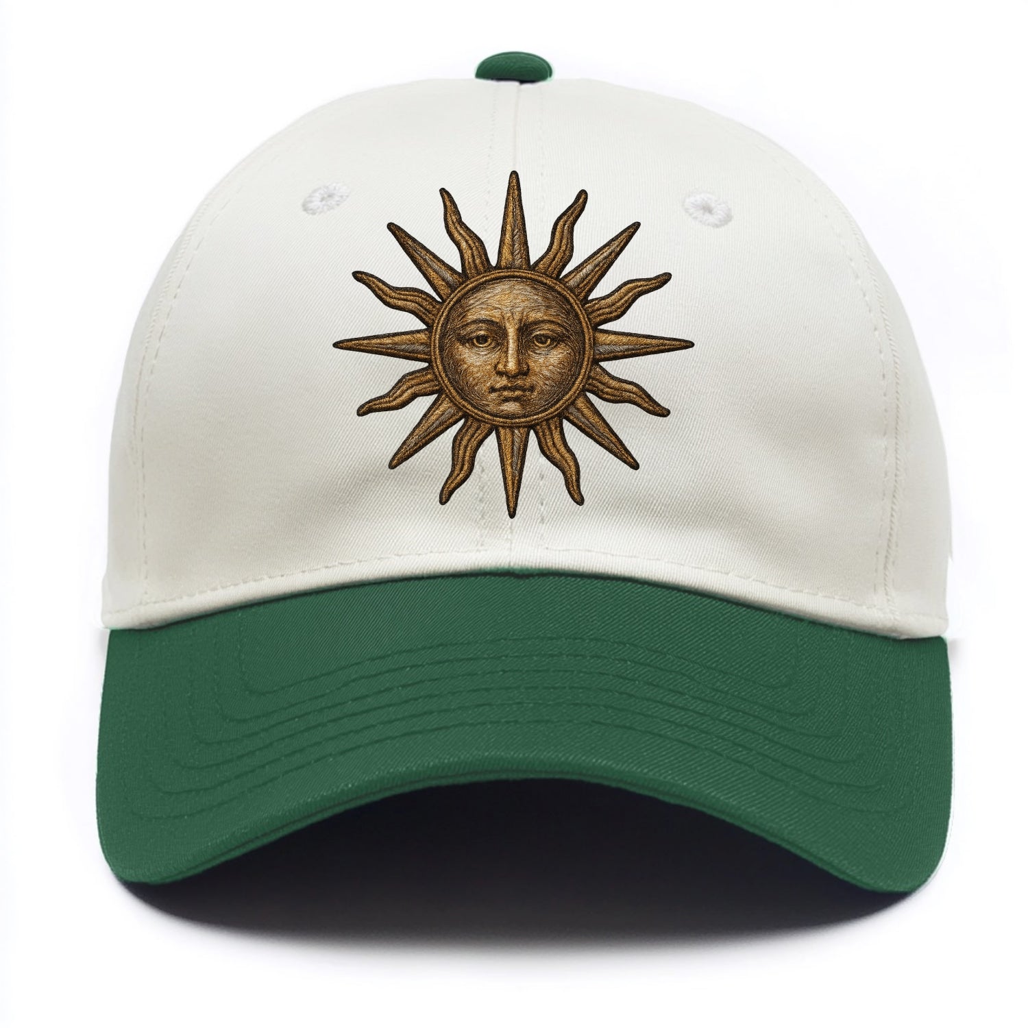 Sun Rays  - Two Tone Cap - Green