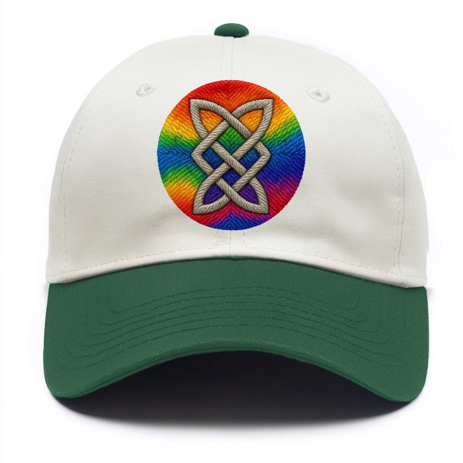 Celtic Shield Knot  - Two Tone Cap - Green