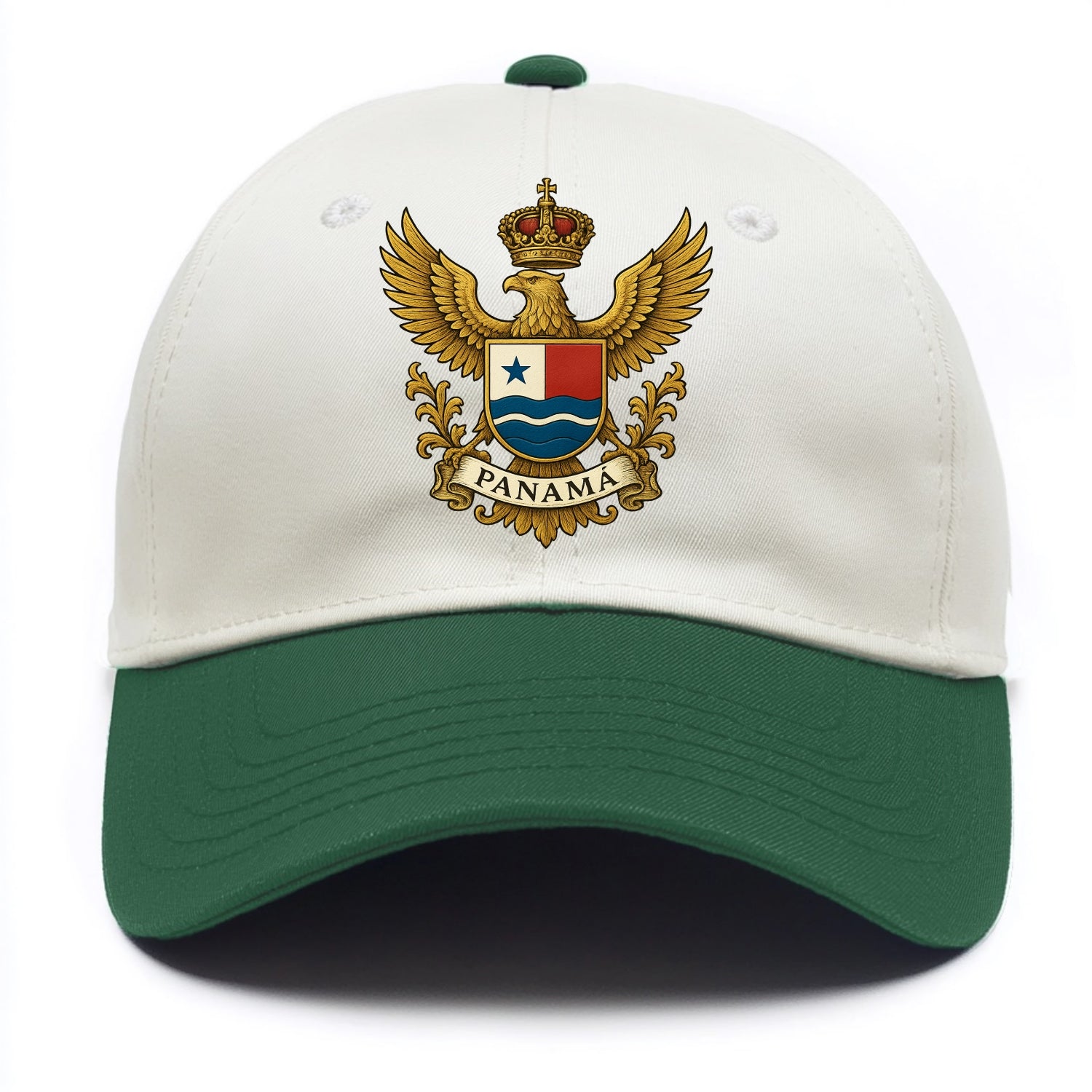 Panama Heritage Badge  - Two Tone Cap - Green