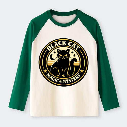 Midnight Prowler Emblem - Raglan Long Sleeve T-Shirt