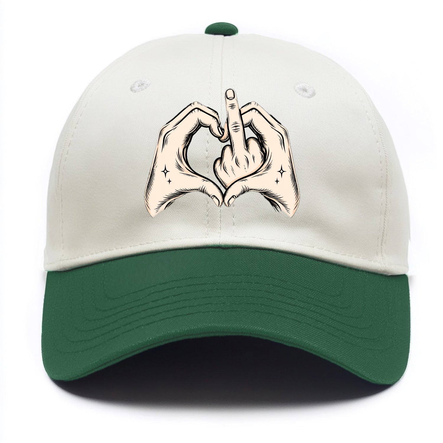 Love You Symbol - Two Tone Cap - Green