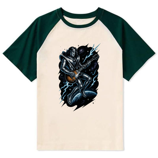 Ace in Zero Gravity - Contrast Raglan T-shirt - Green