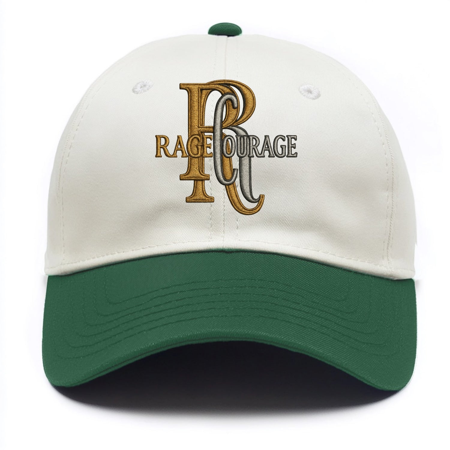 RAGE;COURAGE MODE Warrior Green Hat - Two Tone Cap - Green