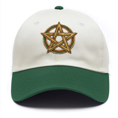 Pentacle Knot - Two Tone Cap - Green