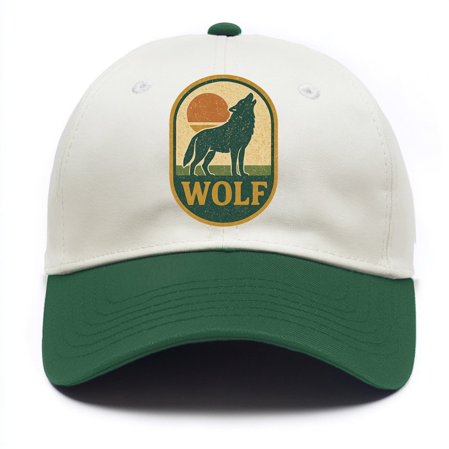 Carbon Fiber Wolf  - Two Tone Cap - Green