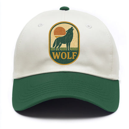 Carbon Fiber Wolf  - Two Tone Cap - Green