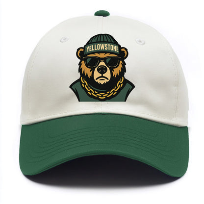 Yellowstone Bear - Two Tone Cap - Green