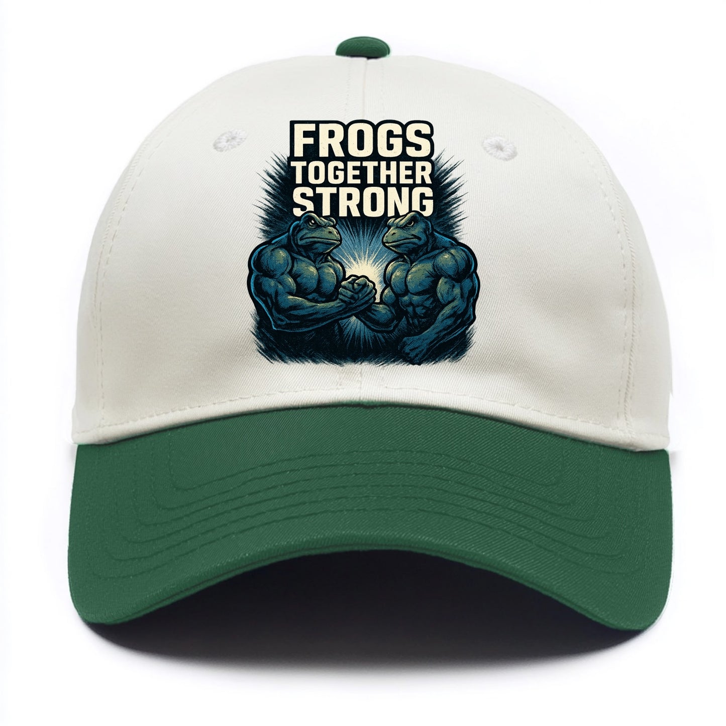 Frogs Together Strong 4 - Two Tone Cap - Green