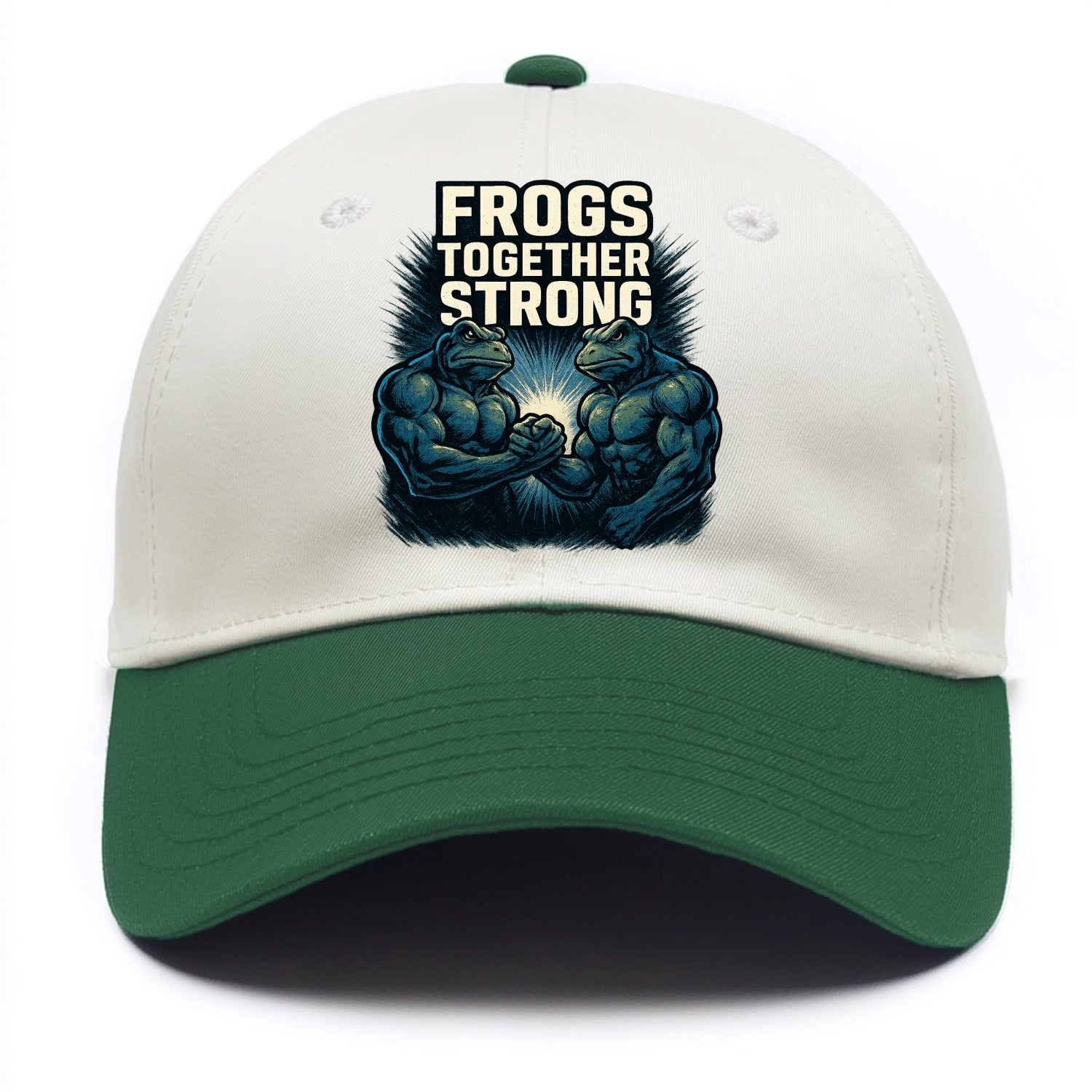 Frogs Together Strong 4 - Two Tone Cap - Green