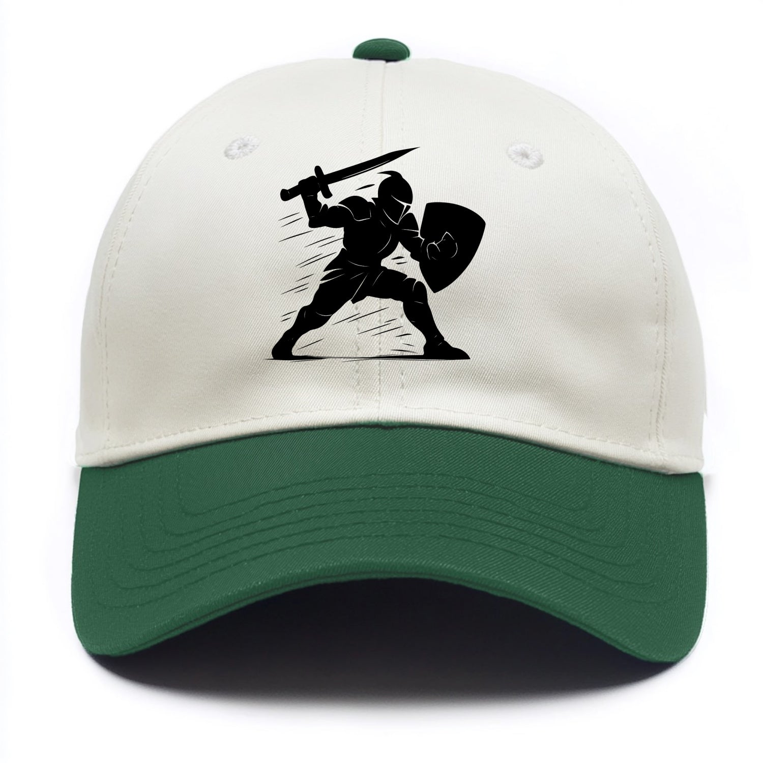 Knight with sword and shield - Two Tone Cap - Green