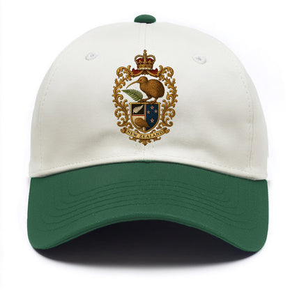 New Zealand Kiwi Emblem  - Two Tone Cap - Green
