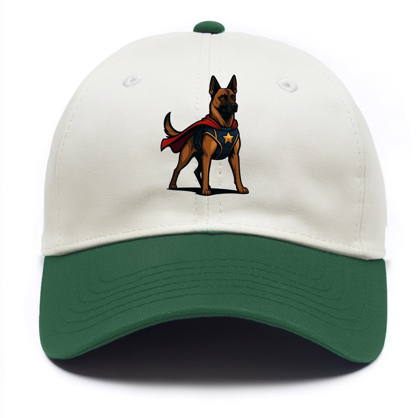 Belgian Malinois Guardian Hero  - Two Tone Cap - Green