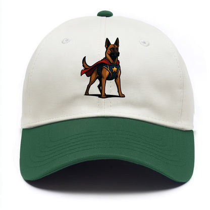 Belgian Malinois Guardian Hero  - Two Tone Cap - Green