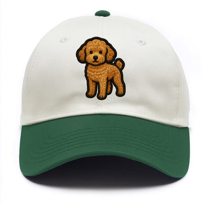 Toy Poodle - Trendy miniature design wit - Two Tone Cap - Green