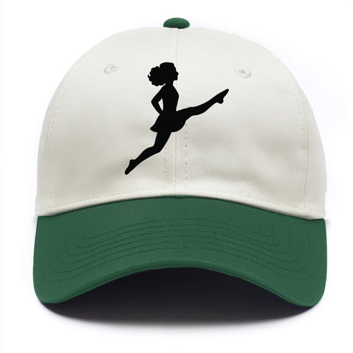Irish step dancer Riverdance leap - Two Tone Cap