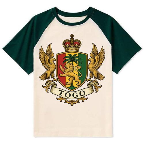 Togo Heritage Badge  - Contrast Raglan T-shirt