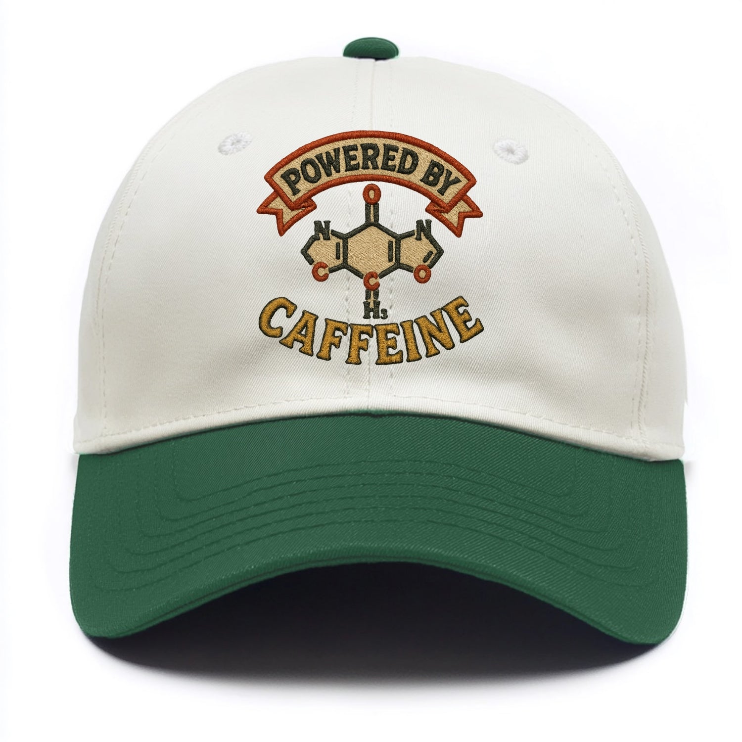 Powered By Caffeine  - Two Tone Cap - Green