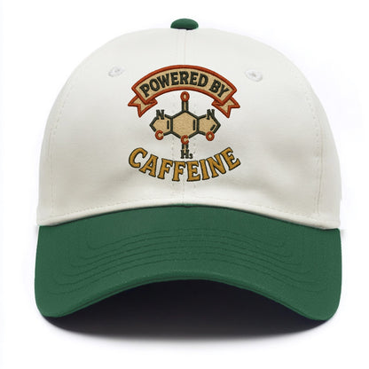 Powered By Caffeine  - Two Tone Cap - Green