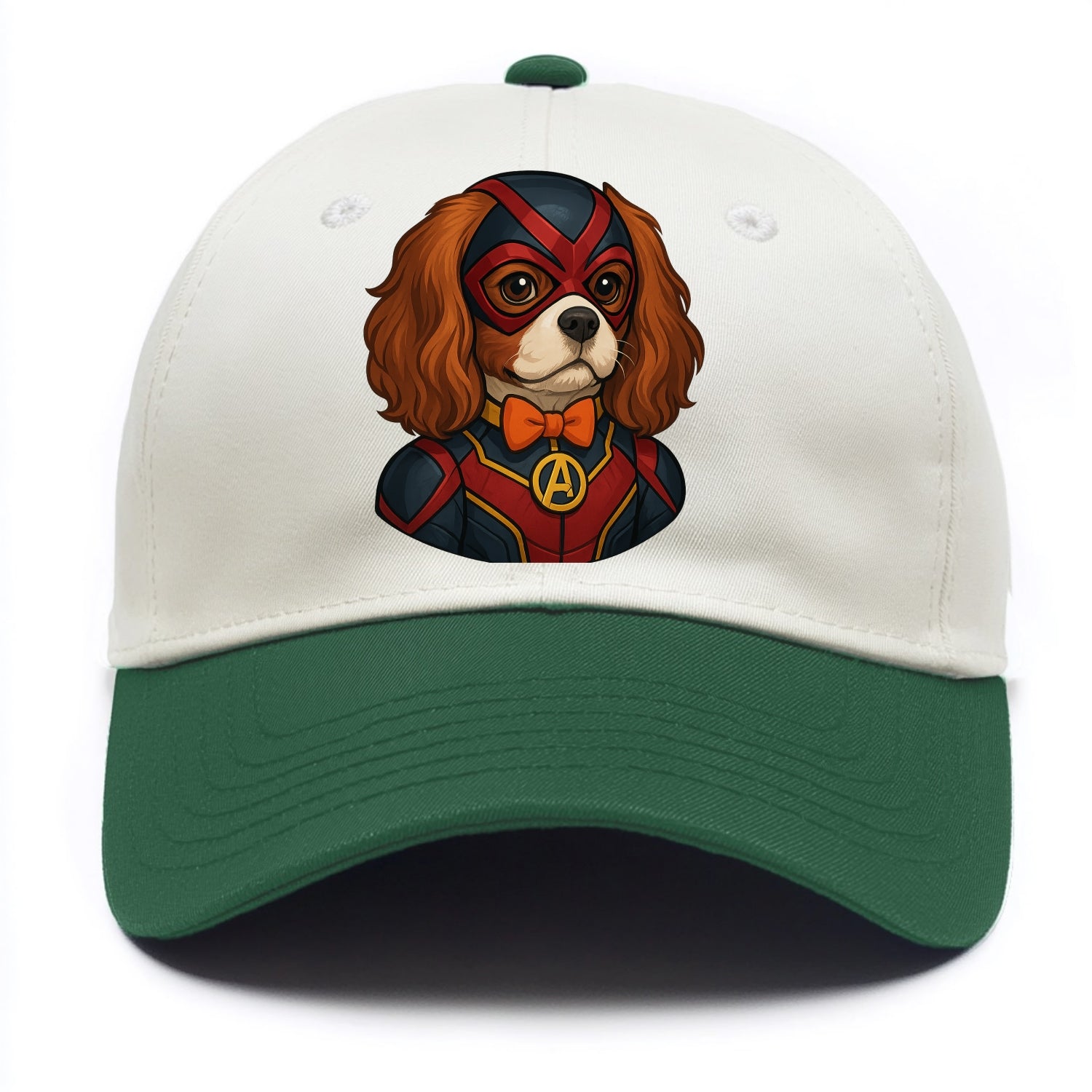 Cavalier King Charles Friendly Hero  - T Two Tone Cap - Green