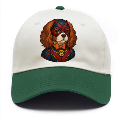 Cavalier King Charles Friendly Hero  - T Two Tone Cap - Green