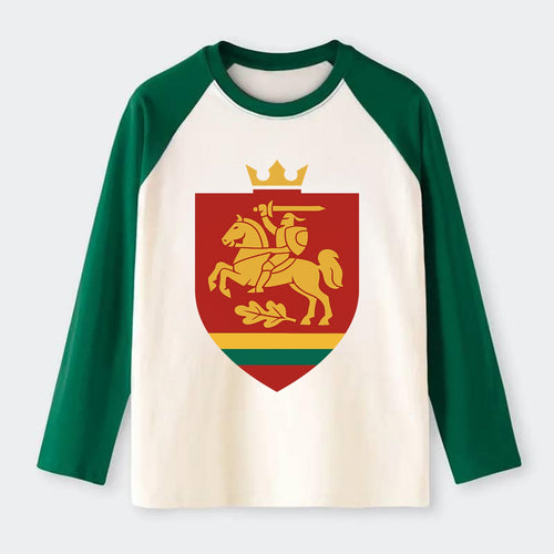 Lithuania Royal Logo  - Raglan Long Sleeve T-Shirt