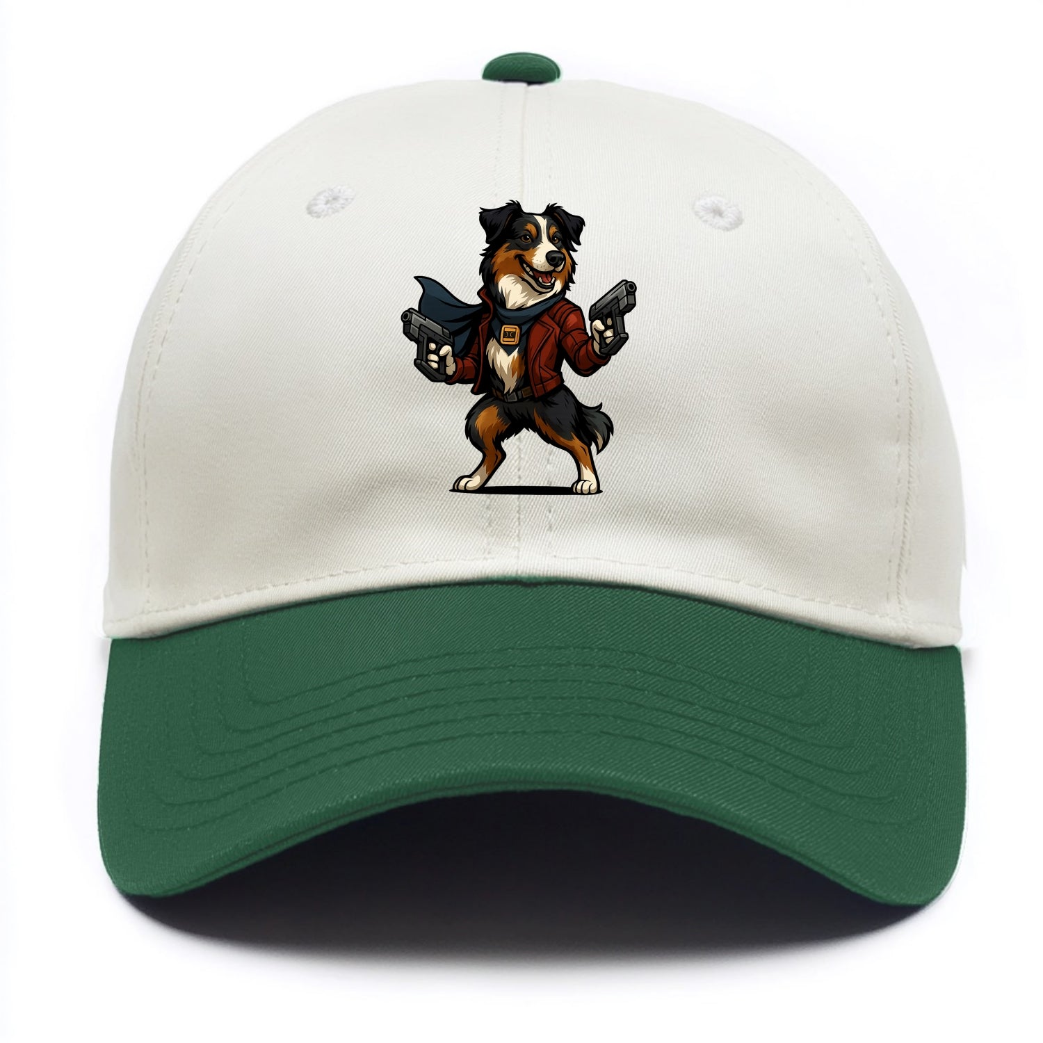 Australian Shepherd Star-Lord  - Two Tone Cap - Green