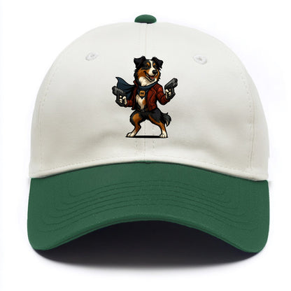 Australian Shepherd Star-Lord  - Two Tone Cap - Green