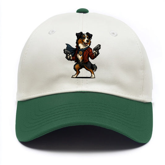 Australian Shepherd Star-Lord  - Two Tone Cap - Green