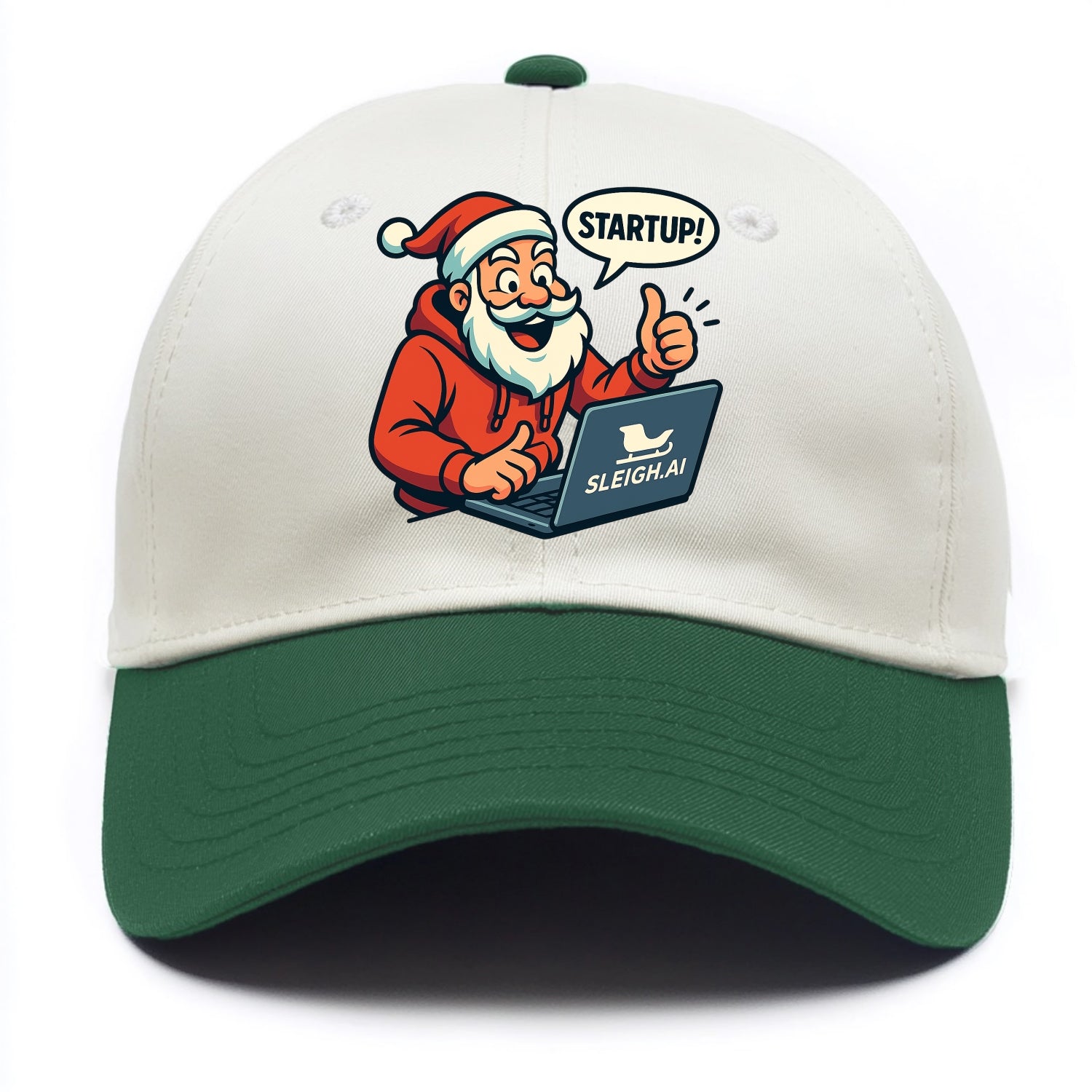 Santa Tech Startup CEO - Two Tone Cap - Green