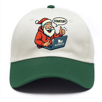 Santa Tech Startup CEO - Two Tone Cap - Green