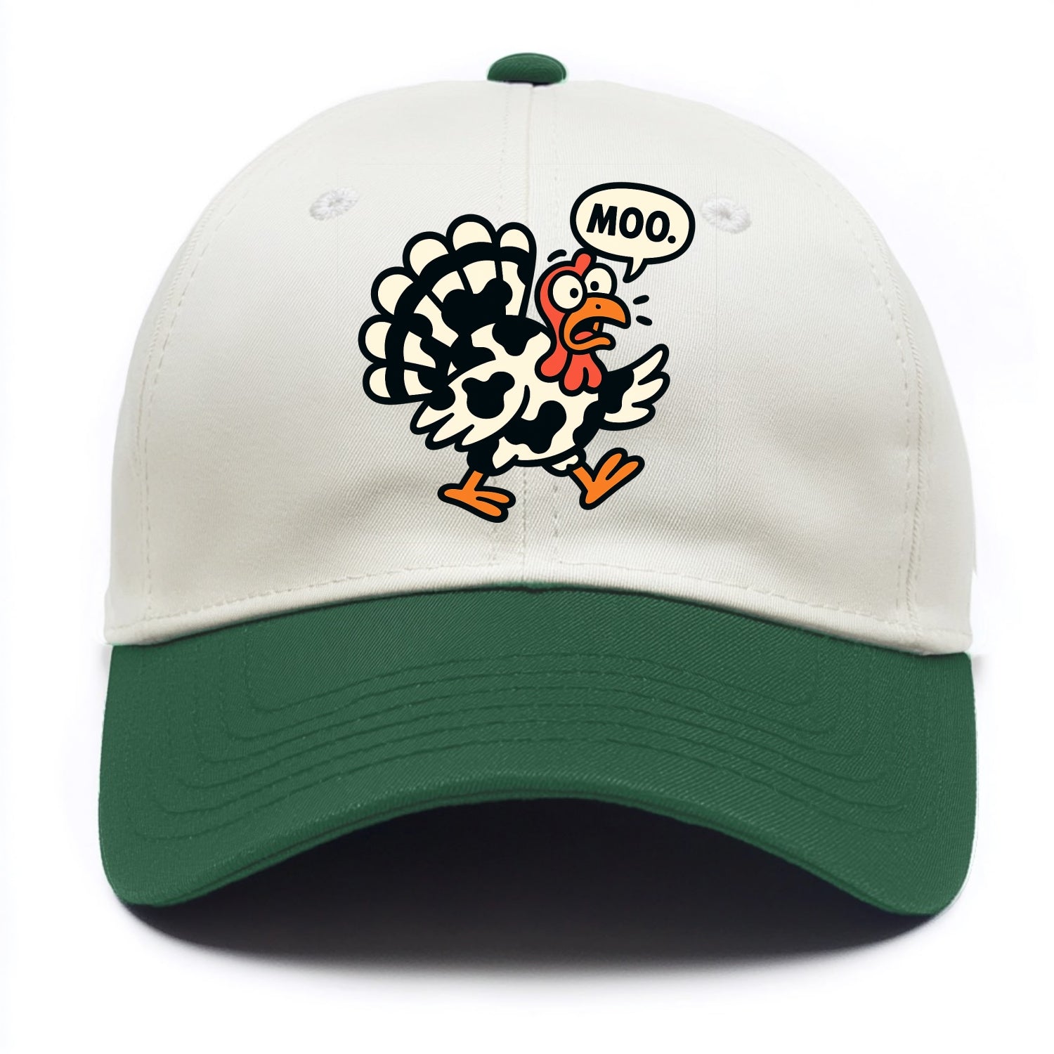 Mooing Turkey - Two Tone Cap - Green