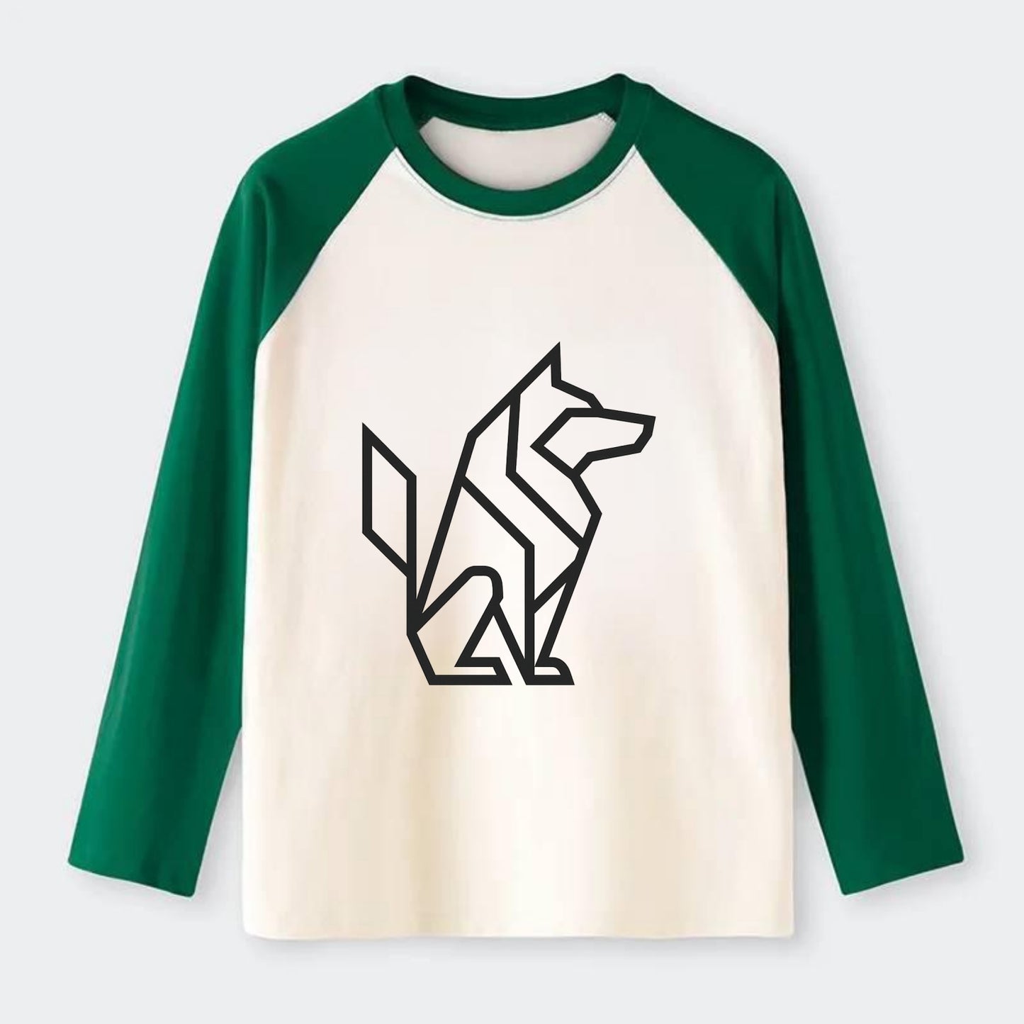 Born to be Wild  - Raglan Long Sleeve T-Shirt - Green
