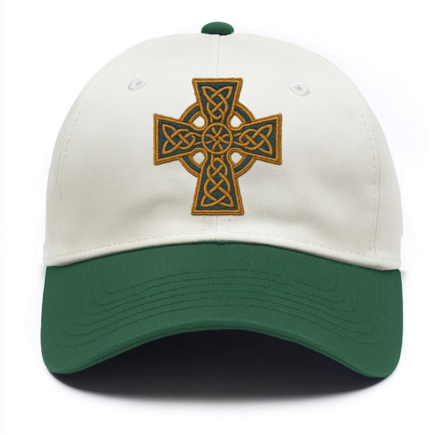 Book Of Kells Cross - Two Tone Cap - Green
