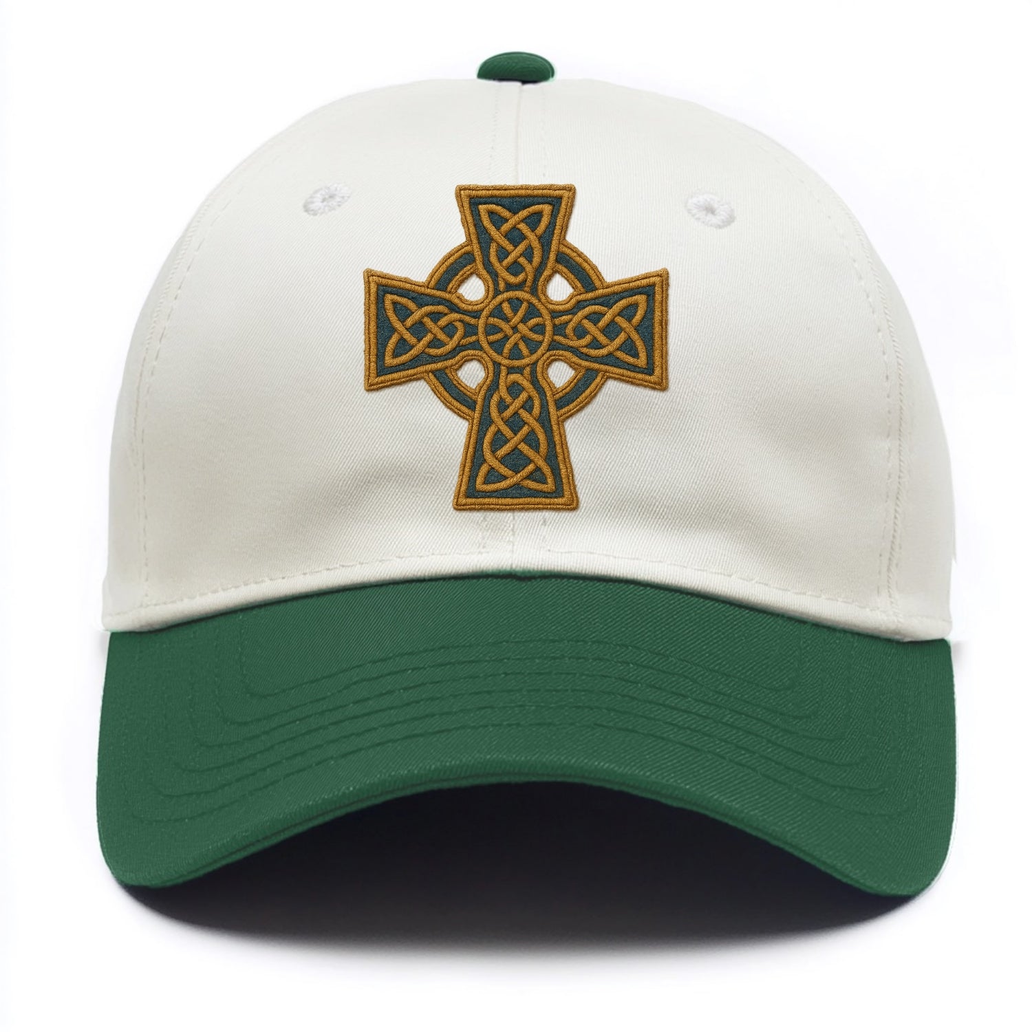 Book Of Kells Cross - Two Tone Cap - Green