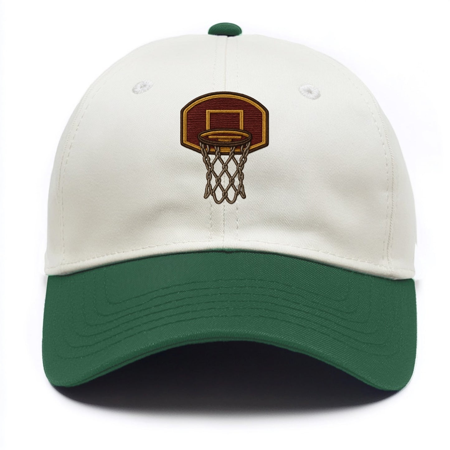 Basketball Hoop  - Two Tone Cap - Green