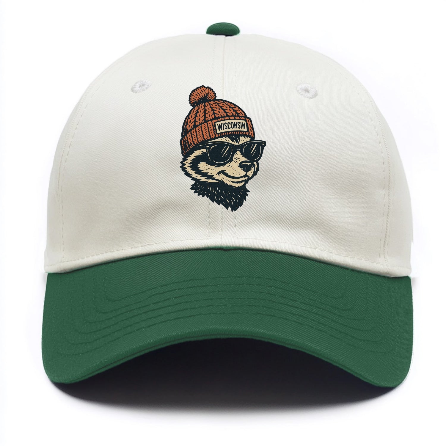 Madison Badge - Two Tone Cap - Green