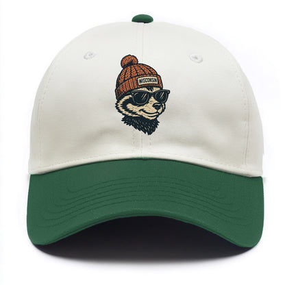 Madison Badge - Two Tone Cap - Green