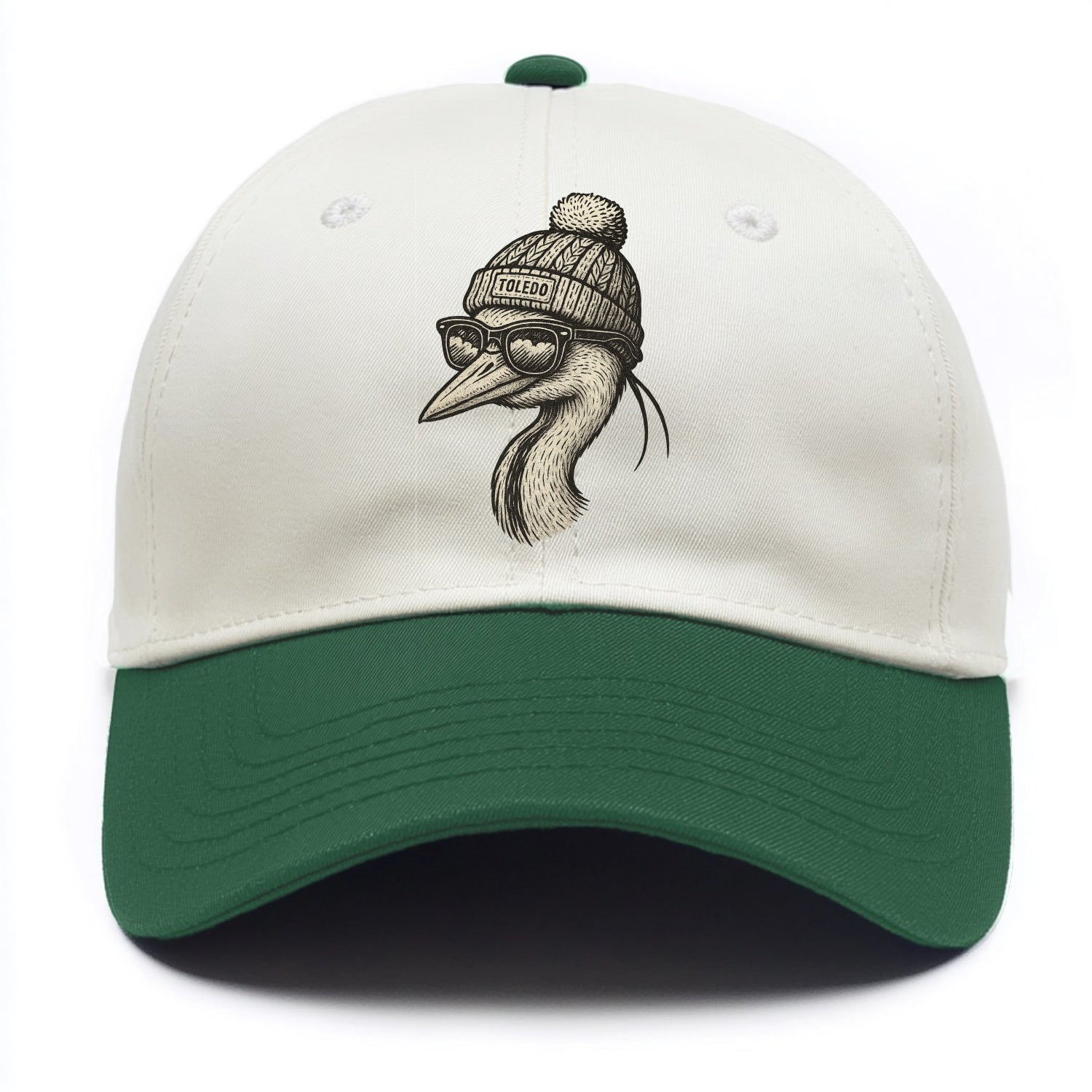 Toledo Great Blue Heron wearing Toledo b - Two Tone Cap - Green