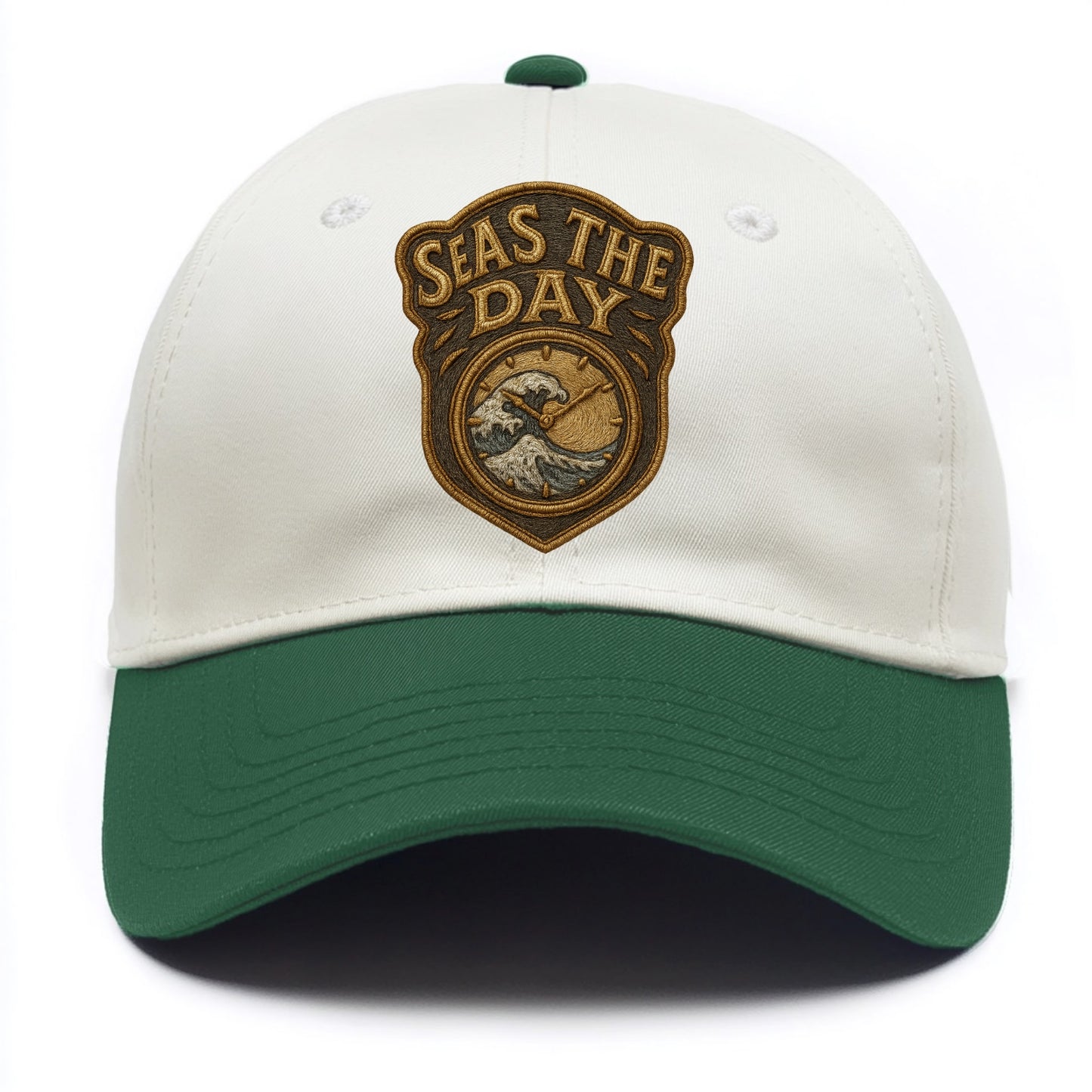 Seas The Day  - Two Tone Cap - Green