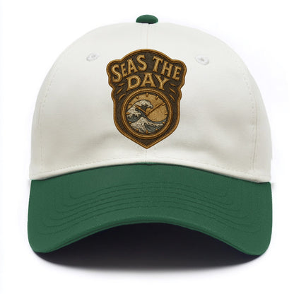 Seas The Day  - Two Tone Cap - Green