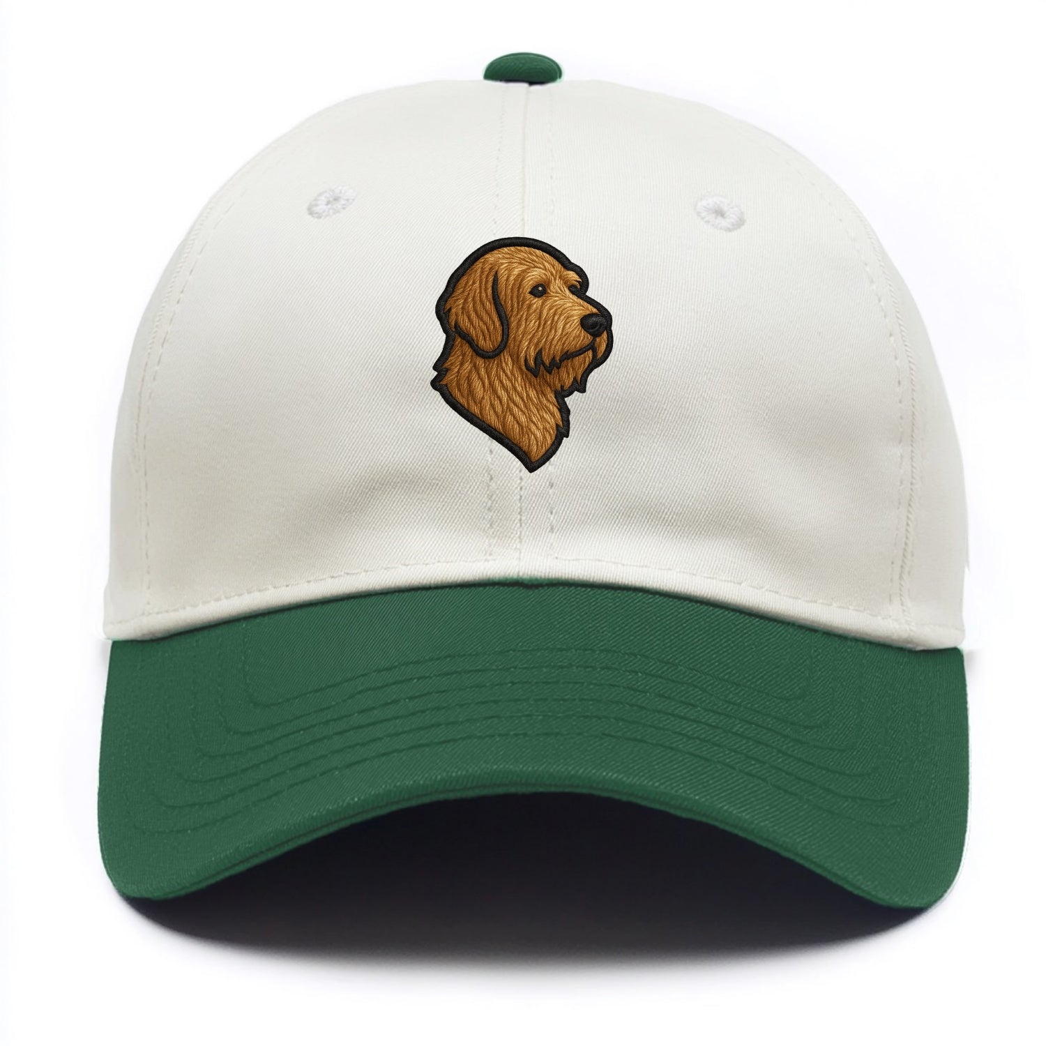 Otterhound - Trendy shaggy hound logo wi - Two Tone Cap - Green