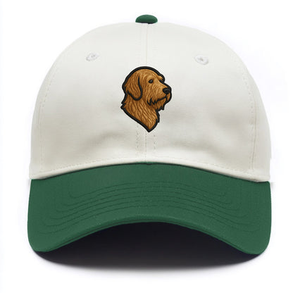 Otterhound - Trendy shaggy hound logo wi - Two Tone Cap - Green