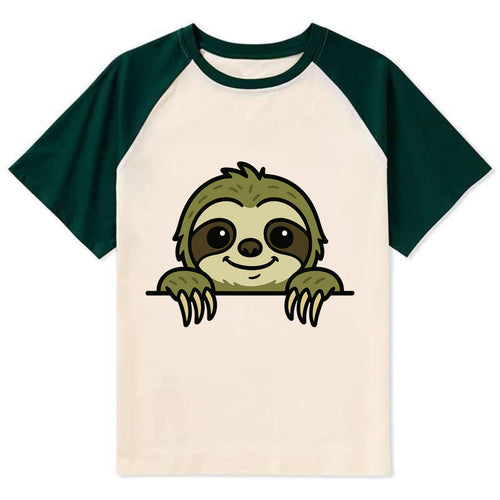 Sloth  - Contrast Raglan T-shirt