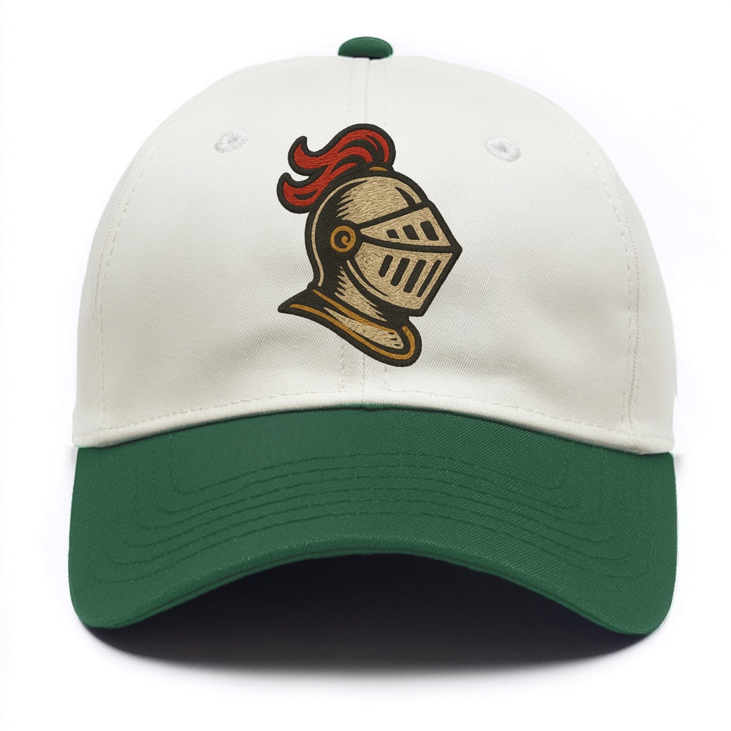 Knight Helmet  - Two Tone Cap - Green
