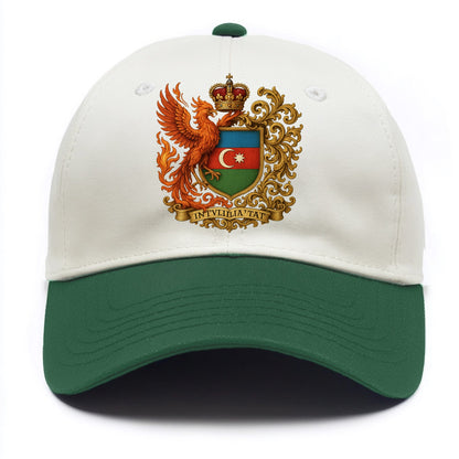 Azerbaijan Fire Phoenix Emblem  - Two Tone Cap - Green