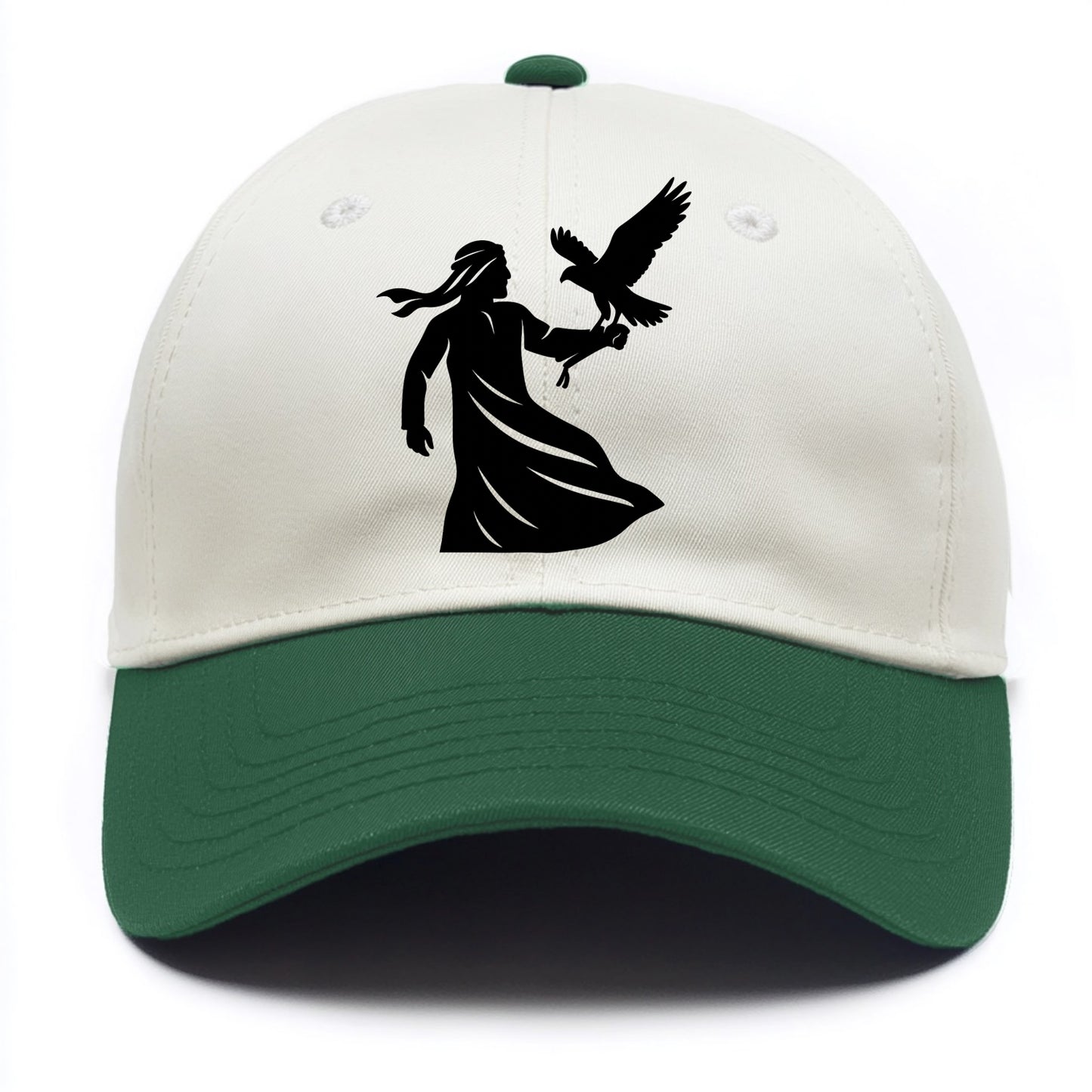 Arabian falconer with bird - Two Tone Cap - Green