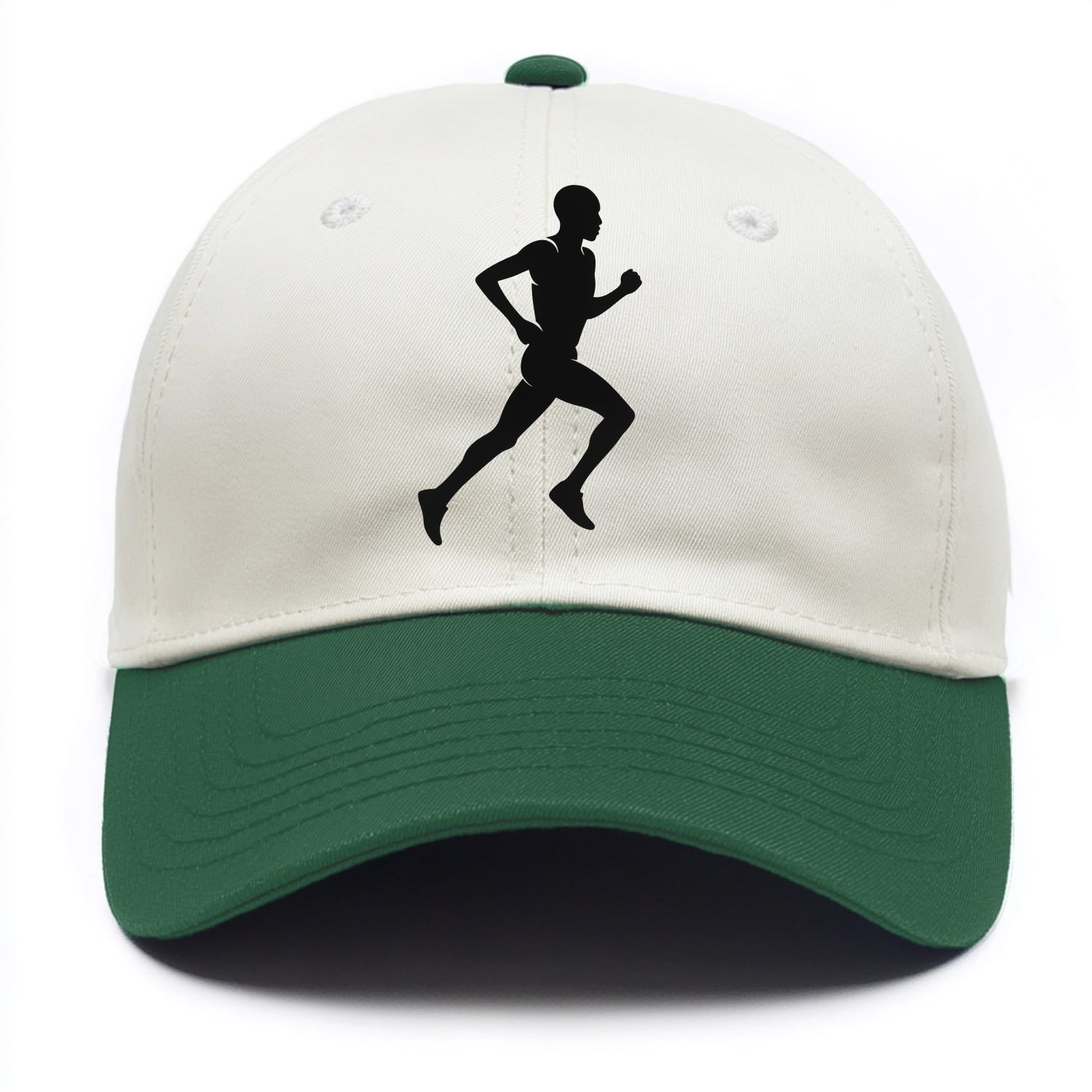 Kenyan distance runner stride - Two Tone Cap - Green