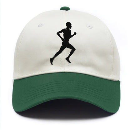 Kenyan distance runner stride - Two Tone Cap - Green