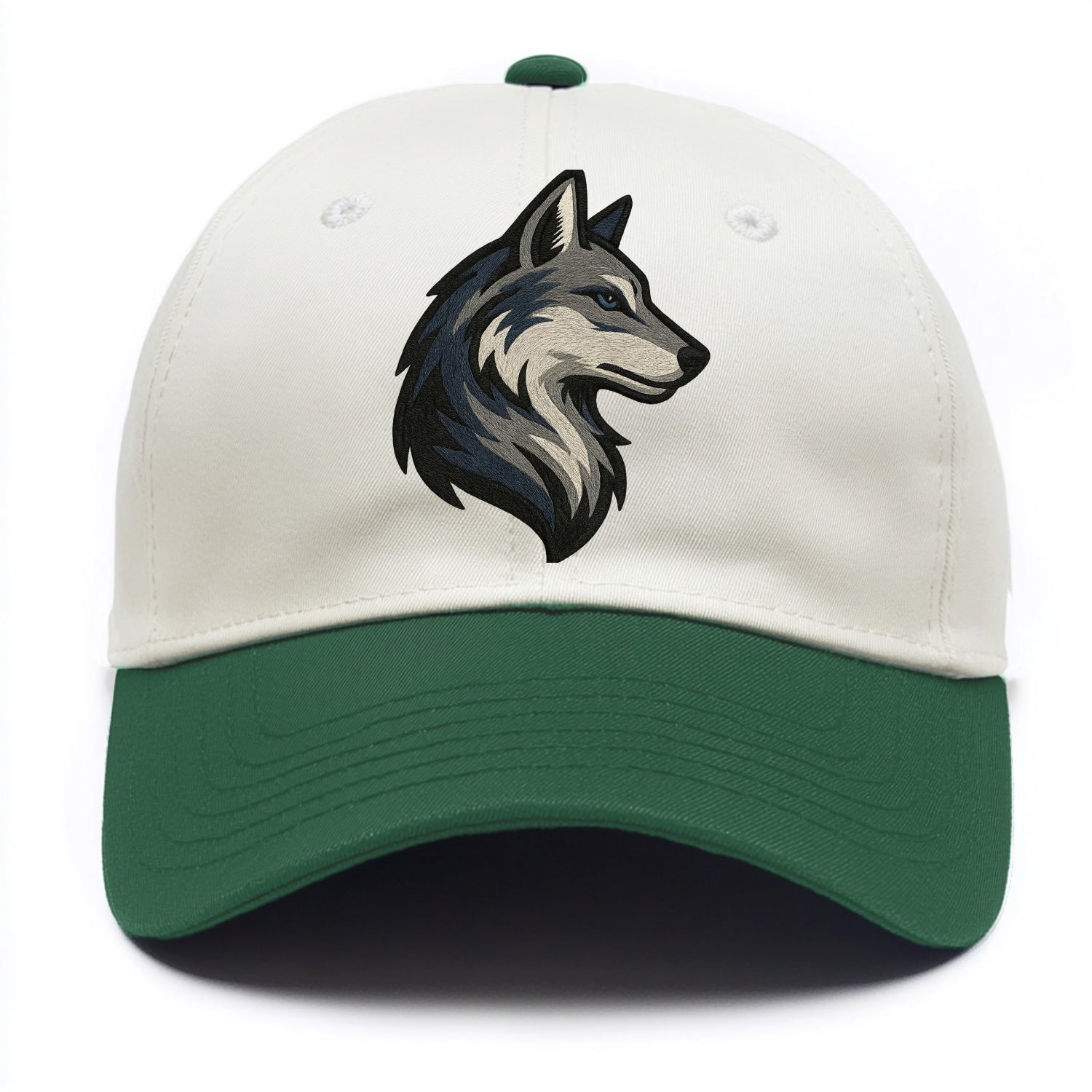 Lone Wolf Wanderer  - Two Tone Cap - Green